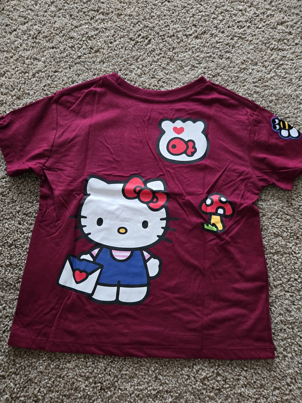 BRAND NEW Hello Kitty Girls' Pink Graphic Tee - 'Best Day Ever' - Picture 2 of 3